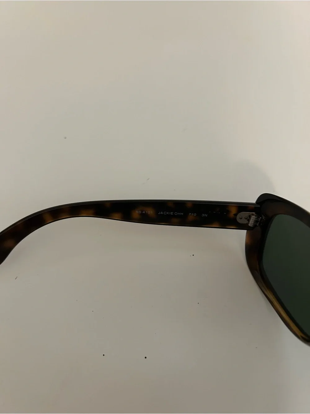 Ray-Ban Jackie Ohh Brown Tortoise Frame Sunglasses with Green Lenses - Picture 7 of 10